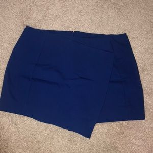 Royal blue dress skorts